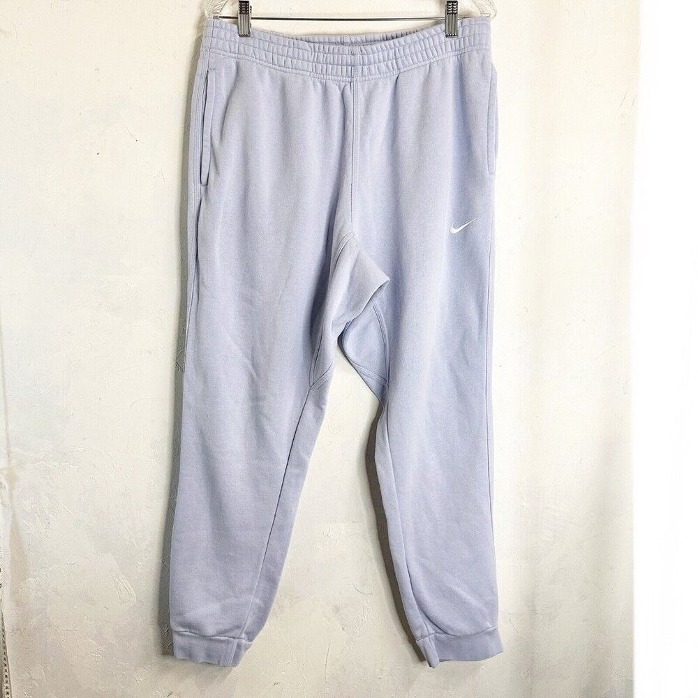 Nike Fleece Jogger Sweatpants Womens XL Purple Athletic Comfort Tapered Pants